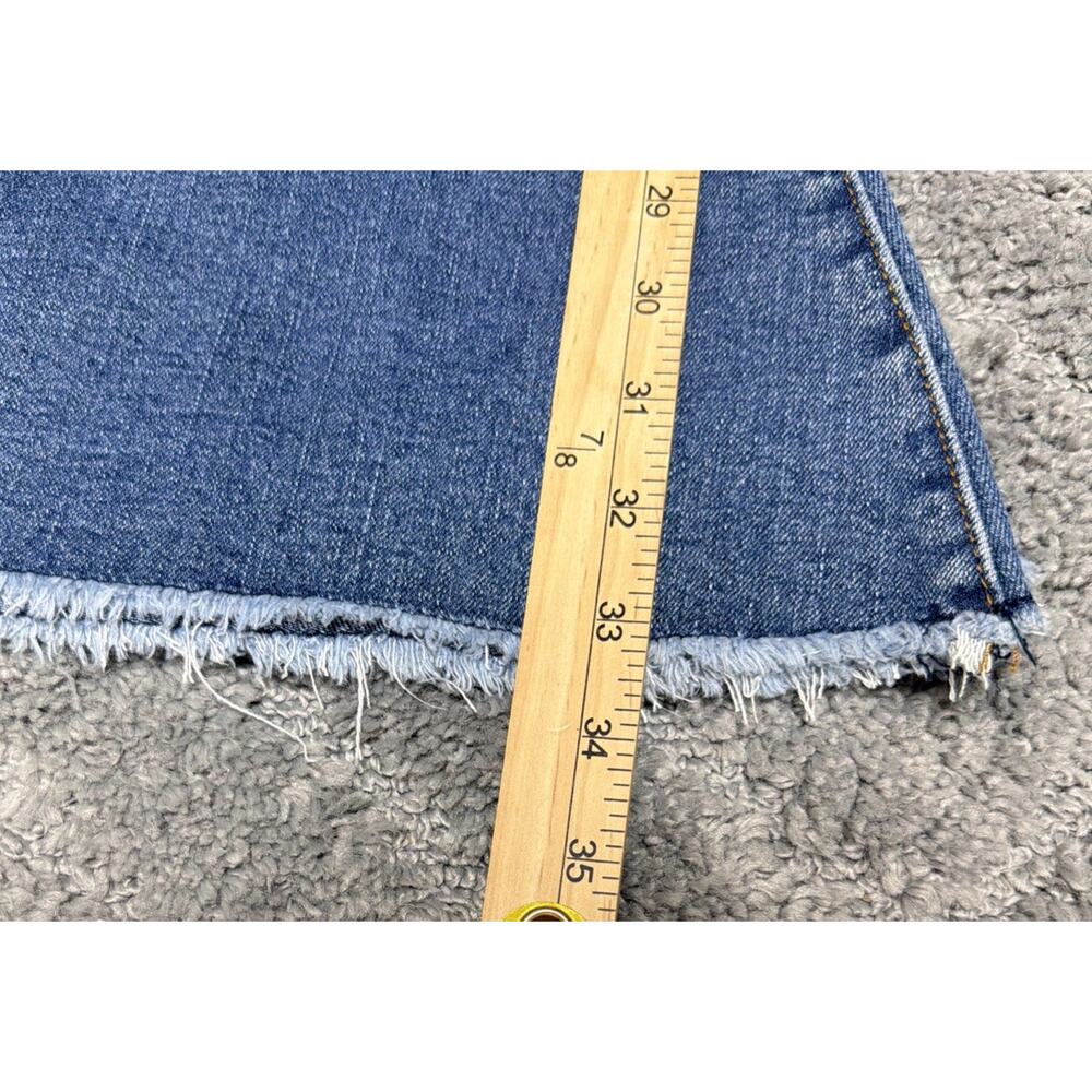 Lucky & Blessed Size 22 NEW HR Super Flare Belled Jeans Leopard Insert Stretch - Picture 7 of 9